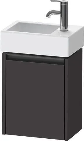 Duravit Ketho.2 Waschtischunterbau wandhängend Graphit Supermatt 364x238x440 mm - K25071L80800000 K25071L80800000