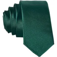 DonDon Krawatte schmale Krawatte 5 cm unifarben (Packung, 1-St., 1x Krawatte) matt, glänzend, gestreift, Seidenlook
