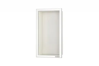 ESS BOX 10 Creme Wandnische 15x30x10 cm mit Rahmen Poliert, inkl. Rohbauset, BOX-15x30x10-PC BOX-15x30x10-PC