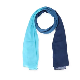 Halsüberkopf Accessoires - 180x70 Schal Degradée Crash blau - Gr. - OS