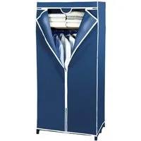 WENKO Stoffschrank Modell Air Stoffschrank mit Kleiderstange, Ablage & Reißverschluss, Vlies