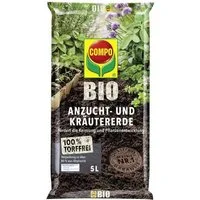 Compo Bodenverbesserer COMPO Bio Anzucht- und Kräutererde, 5 Ltr