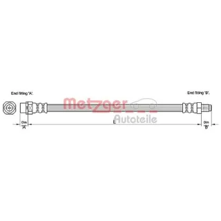 Metzger Bremsschlauch vorne BMW X3 E83