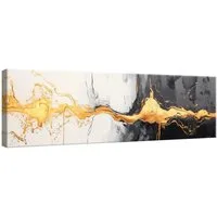 Wallarena Leinwandbild Natur - Mehrfarbig - Modern - Vlies - Wohnzimmer, Natur, 145x45x3cm