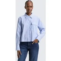 TOM TAILOR Denim Langarmbluse Blusen & Shirts Boxy Fit Hemdbluse aus Baumwolle