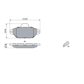 Bosch Handbremsseil hinten links Mercedes A-Klasse W169 B-Klasse W245