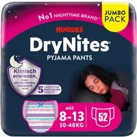 HUGGIES Windeln Windeln Windelhosen Mädchen 8-13J 30-48kg Jumbo Monatspack 52St. (Vorratspack, 52 Windeln), Windelhose