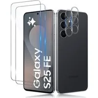 SmartUP Displayschutzglas für Sasmung Galaxy S25 FE Display Kamera Panzerfolie Full Screen 9H für Für Samsung Galaxy S25 FE 5G, kompletter Rundumschutz