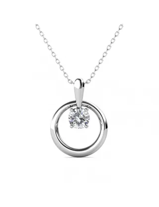 Octavia-Anhänger - Silber und Kristall
