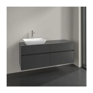 Villeroy und Boch Collaro Waschtischunterschrank C11700VR 140x54,8x50cm, Waschtisch links, graphite
