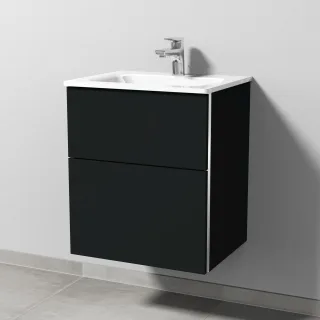 Sanipa 3way Glas-Set Glas-Waschtisch und Unterbau (BP200) 582x500x407 BP2001V