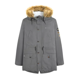 Lambretta - Parka Sherpa-Futter für Herren (Granitgrau)
