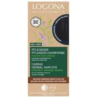 LOGONA Haarfarbe Pflegende Pflanzen-Haarfarbe Pulver - Indigoschwarz 100g