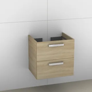 Artiqua 414 Waschtischunterschrank für Subway 613661,Castello Eiche quer NB, 414-WU2L-V44-7136-426 414-WU2L-V44-7136-426