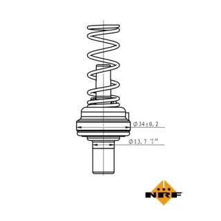 NRF Thermostat Audi Seat Skoda VW 725195 1,4