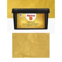 Alpina Wandfarbe Farbrezepte 4 Liter Gold-Effekt Komplett-Set