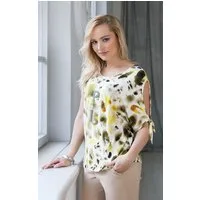 Passioni Print-Shirt Modisches T-Shirt mit Animal-Print und funkelnden Details T-Shirt mit Print