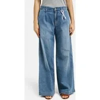 Smith & Soul Weite Jeans mit Used-Waschung
