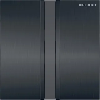 Geberit Urinal-Steuerung mit elektronischer Spülauslösung Batterie, Typ 50 Chrom gebürstet/schwarz,  116036QD1