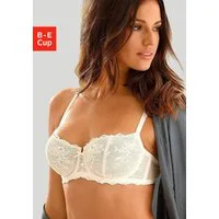 LASCANA Balconette-BH Nina mit Bügel und leicht transparenten Cups aus Spitze, Dessous