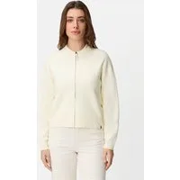 camel active Strickjacke im Bomberstil Langarm Bomberkragen