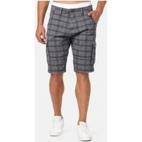Indicode Cargoshorts Herren Monroe Cargo Cargo Shorts Herrenshorts mit 6 Taschen inkl. Gürtel