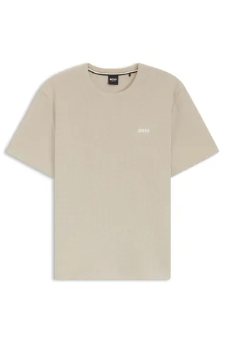 BOSS Menswear Black - Waffle T-Shirt Light Beige - Gr. - L