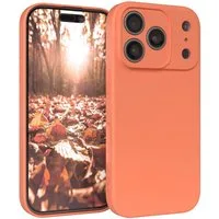EAZY CASE Handyhülle für Apple iPhone 17 Pro Hülle Silikon 6,3 Zoll, Schutzhülle mit Kameraschutz Telefonhülle elastisch Bumper tpu Orange