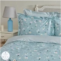 Karaca Bettwäsche Karaca Daisy Einzelbett Bettwäsche Set, 100% Baumwolle, Mint