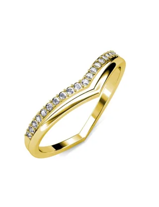 Tiryns Ring - Gold und Kristall