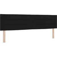 vidaXL Bett Kopfteil Schwarz 180 cm Stoff (1-tlg)