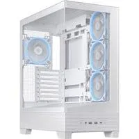 A31 PLUS TG ARGB , Tower-Gehäuse weiß, Tempered Glass x 2