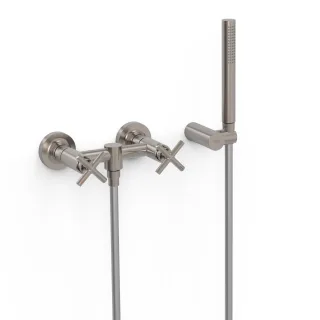 Tres Aufputz 2 Griffmischer für Dusche Anti Kalk Messing Handbrause , 28316301AC 28316301AC