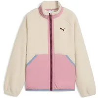 PUMA Trainingsjacke HYBRID SHERPA JACKET mit WarmCELL Technologie, mit Rollkragen, mit Kängurutaschen