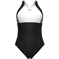 Arena Badeanzug W ARENA SWIMSUIT LINDA CROSS B BLACK-WHITE-BLACK