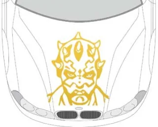 Autoaufkleber für die Motorhaube "Aufkleber Monster"