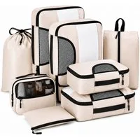 R2 Invest Kofferorganizer Reise Organizer Set 8 Teile Packwürfel für Koffer und Rucksack (8-tlg)