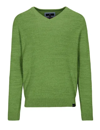 BASEFIELD - V-Pullover pesto - Gr. - XL