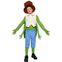Maskworld Kostüm Biene Maja Flip Grashüpfer Faschingskostüm Kinder, Offiziell lizenziertes Kostüm des freundlichen Grashüpfers aus der a