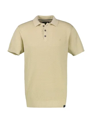 LERROS - POLO-KNOPF BUENDCHEN soft stone - Gr. - XXL