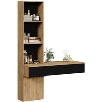 Vicco Schminktisch Melora, Eiche/Schwarz, 100 cm (1-St)