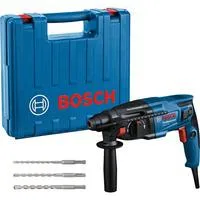 Bohrhammer GBH 2-21 Professional, mit 3-teiligen Bohrer-Set blau/schwarz, 720 Watt, Koffer