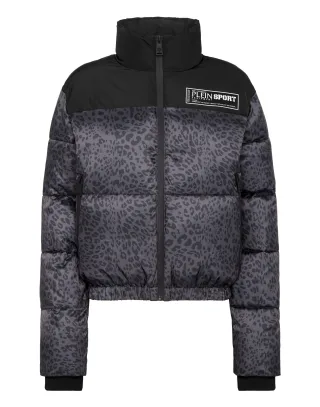 Daunenjacke Leopard