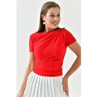 WOMAN VISION Blusentop Kurzarmbluse