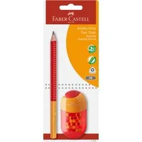 Faber-Castell Bleistift Faber Castell Bleistift Grip Jumbo Two Tone B sort. Spitzer