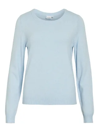 VILA - VIRIL O-NECK L/S KNIT TOP - NOOS - Gr. - S