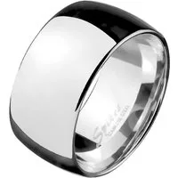 Taffstyle Fingerring Herren Ring Extra Breit Spiegel poliert Daumenring, Extra Breit Edelstahl Spiegel Männer Biker Rocker Massiv Herrenring