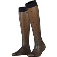 FALKE Feinkniestrümpfe FALKE Dot 15 Damen (1-Paar) mit feinen Pünktchen
