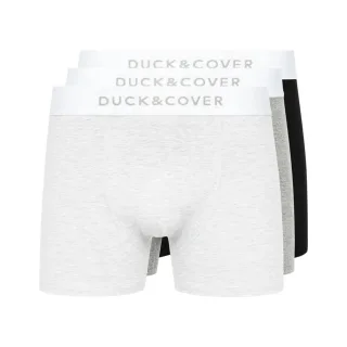 Duck and Cover - "Sagnet" Boxershorts für Herren(3er-Pack) (Grau/Weiß/Schwarz)