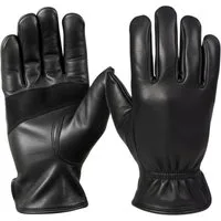MDM Lederhandschuhe Herren Lederhandschuhe Motorrad Sommer leicht flexibel schwarz (1 Paar Motorradhandschuhe) Rutschhemmende Innenhand für sicheren Halt